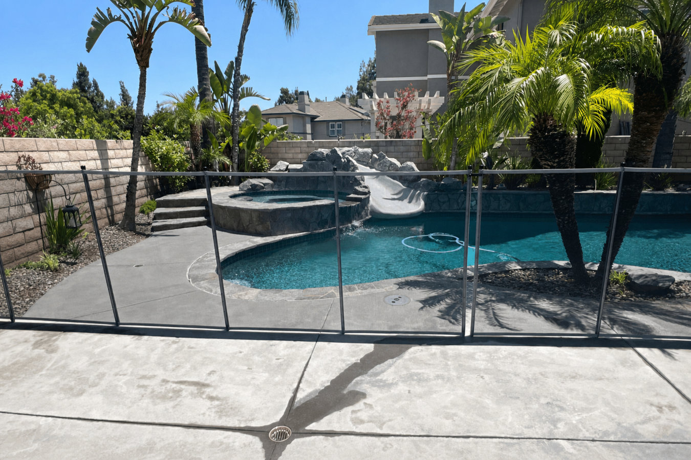 Pool fence installation